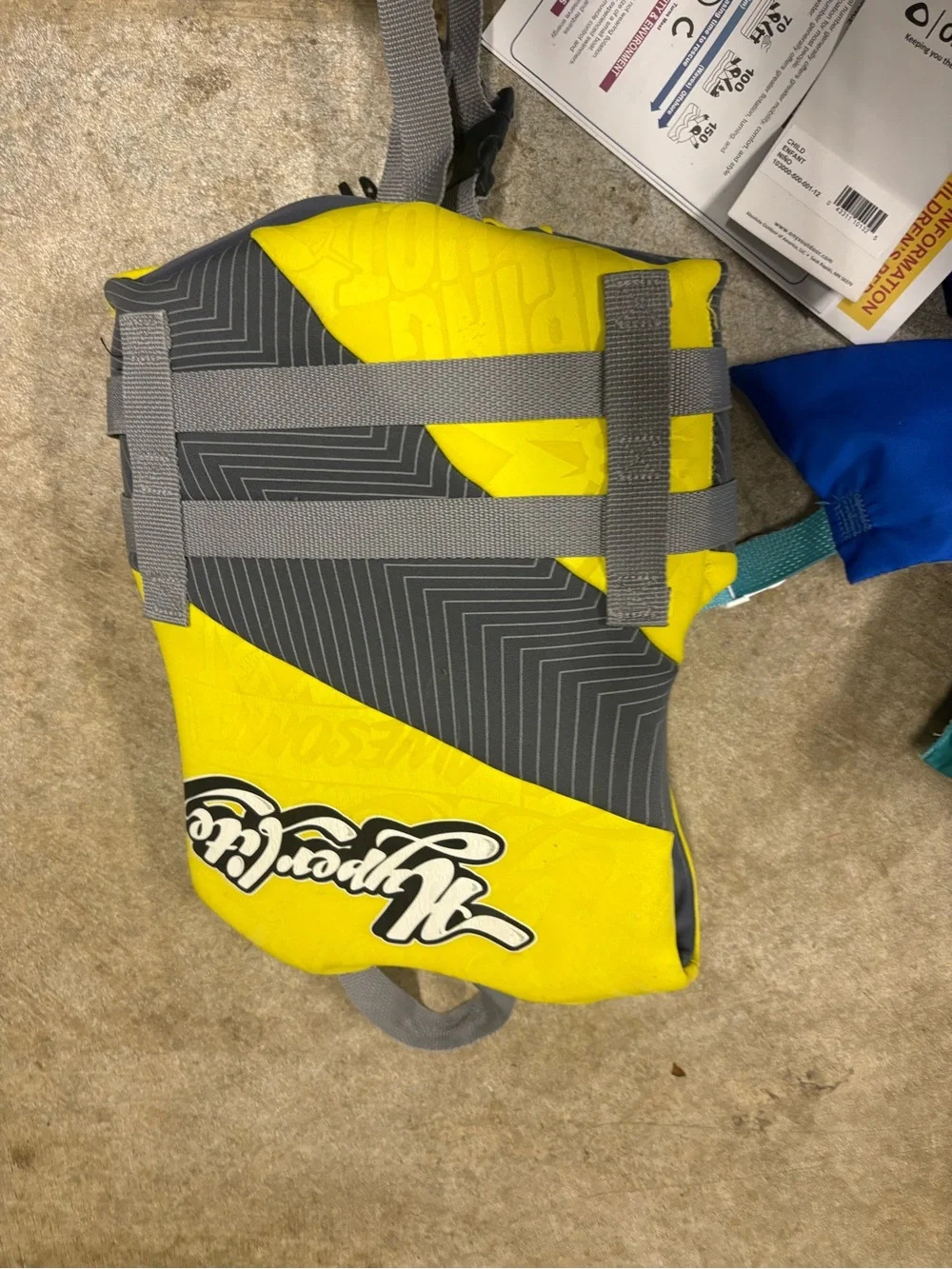 Onyx and hyperlite life jackets with puddle jumper